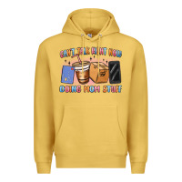 Antique Gold can't talk right now doing mom stuff Premium Hoodie - MaliasSmallBusiness