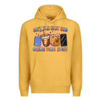 Mustard can't talk right now doing mom stuff Premium Hoodie - MaliasSmallBusiness