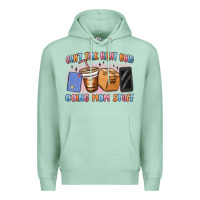 Seafoam can't talk right now doing mom stuff Premium Hoodie - MaliasSmallBusiness