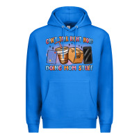 True Royal can't talk right now doing mom stuff Premium Hoodie - MaliasSmallBusiness