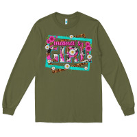 Army Green mamas girl Long Sleeve Tee - texasbilliewilder