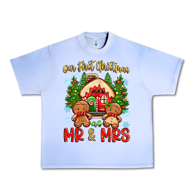 Our First Christmas As Mr And Mrs Urban Heavy Tee by Zillion Design Studio | Teevron