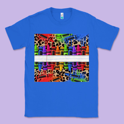 Personalized Crayons Classic Tee Designed By Texasbilliewilder