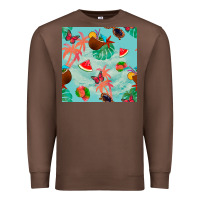 Chestnut summer vibes seamless pattern Premium Sweatshirt - BundleAndBundleShop