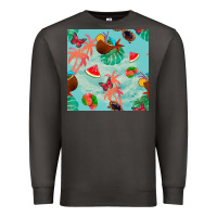 Smoke summer vibes seamless pattern Premium Sweatshirt - BundleAndBundleShop