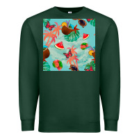 Summer Vibes Seamless Pattern Premium Sweatshirt | Teevron