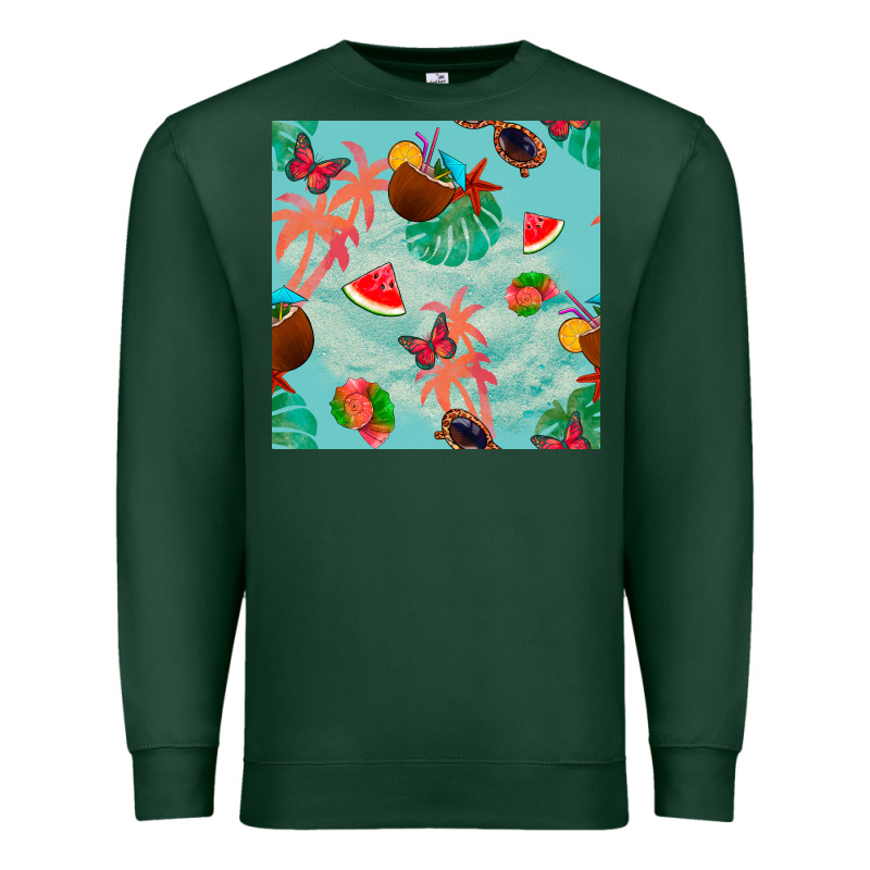Summer Vibes Seamless Pattern Premium Sweatshirt by BundleAndBundleShop | Teevron