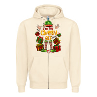 Sandshell im the clumsy elf Zipper Hoodie - FaDigitalArtStudio