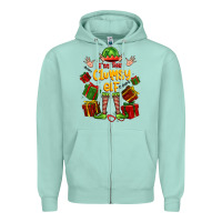 Seafoam im the clumsy elf Zipper Hoodie - FaDigitalArtStudio