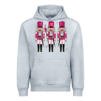Heather Grey Pink nutcrackers Urban Hoodie - MaliasSmallBusiness