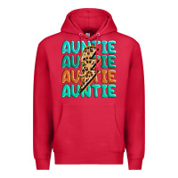 Cardinal auntıe with lightning bolt Premium Hoodie - MaliasSmallBusiness