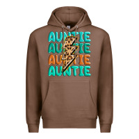 Chestnut auntıe with lightning bolt Premium Hoodie - MaliasSmallBusiness
