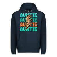Navy auntıe with lightning bolt Premium Hoodie - MaliasSmallBusiness