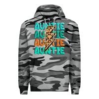 Slate Camo auntıe with lightning bolt Premium Hoodie - MaliasSmallBusiness