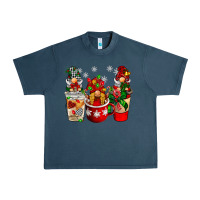 Midnight Navy Christmas coffee gnome Urban Heavy Tee - BarkalooDesign