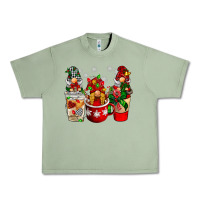 Oil Green Christmas coffee gnome Urban Heavy Tee - BarkalooDesign