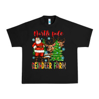 Black north pole reindeer farm Urban Heavy Tee - Zillion Design Studio