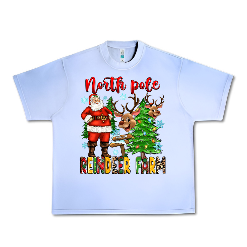 North Pole Reindeer Farm Urban Heavy Tee by Zillion Design Studio | Teevron