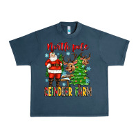 Midnight Navy north pole reindeer farm Urban Heavy Tee - Zillion Design Studio