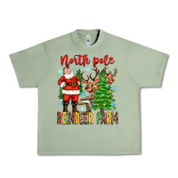 Oil Green north pole reindeer farm Urban Heavy Tee - Zillion Design Studio