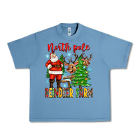 Pebble Blue north pole reindeer farm Urban Heavy Tee - Zillion Design Studio