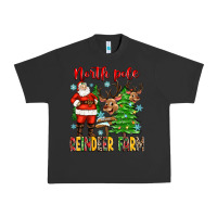 Pigment Black north pole reindeer farm Urban Heavy Tee - Zillion Design Studio