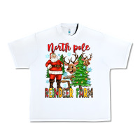 White north pole reindeer farm Urban Heavy Tee - Zillion Design Studio