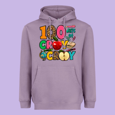 100 Days Of Cray Cray Heavyweight Hoodie Designed By Jasminsmagicworld