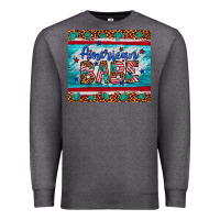 Charcoal Heather American babe leopard gemstone Premium Sweatshirt - Artiststas