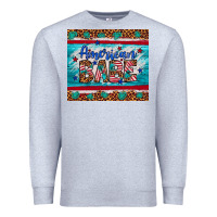 Heather Grey American babe leopard gemstone Premium Sweatshirt - Artiststas