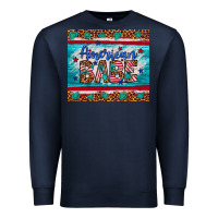 Navy American babe leopard gemstone Premium Sweatshirt - Artiststas