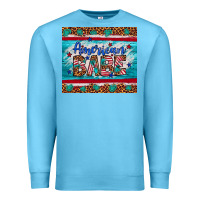 Ocean Blue American babe leopard gemstone Premium Sweatshirt - Artiststas
