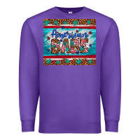 Purple American babe leopard gemstone Premium Sweatshirt - Artiststas