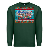 Sports Green American babe leopard gemstone Premium Sweatshirt - Artiststas