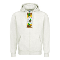 Oatmeal Heather golf penwraps Zipper Hoodie - HRA Design Shop