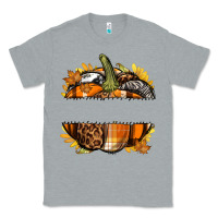 Heather Grey Personalized Fall Pumpkin Classic Tee - texasbilliewilder