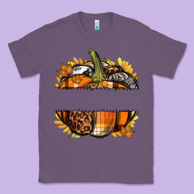 Personalized Fall Pumpkin Classic Tee Designed By Texasbilliewilder