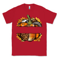 Red Personalized Fall Pumpkin Classic Tee - texasbilliewilder