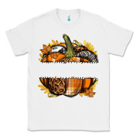 White Personalized Fall Pumpkin Classic Tee - texasbilliewilder