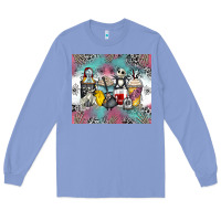 Colony Blue cartoon characters coffee cups Long Sleeve Tee - Zillion Design Studio