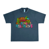 Midnight Navy yeehaws and hellnaws Urban Heavy Tee - texasbilliewilder