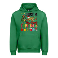 Emerald just a girl who loves christmas Urban Hoodie - MaliasSmallBusiness