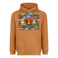 Meerkat just a little moody long haired cow Heavyweight Hoodie - Jasminsmagicworld
