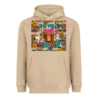 Mushroom just a little moody long haired cow Heavyweight Hoodie - Jasminsmagicworld