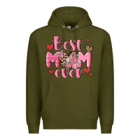 Army Green best mom ever Premium Hoodie - MaliasSmallBusiness