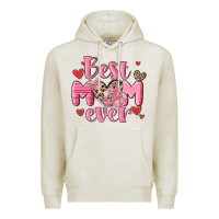 Oatmeal Heather best mom ever Premium Hoodie - MaliasSmallBusiness