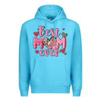 Ocean Blue best mom ever Premium Hoodie - MaliasSmallBusiness
