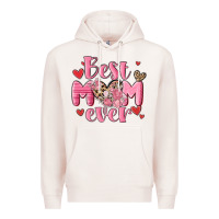 Pale Pink best mom ever Premium Hoodie - MaliasSmallBusiness