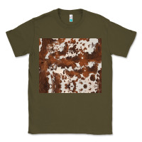 Army Green brown cowhide Classic Tee - BarkalooDesign