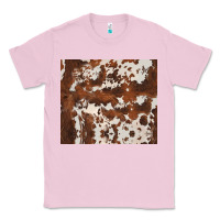 Bubblegum Pink brown cowhide Classic Tee - BarkalooDesign